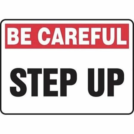 ACCUFORM SAFETY SIGN BE CAREFUL  STEP UP 10 X MSTF933VP